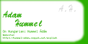 adam hummel business card